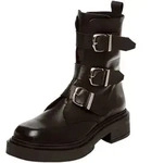 Bikerboots STEVE MADDEN "STEVE MADDEN Stiefelette Leder", Damen, Gr. 39,...