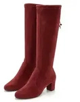 Schlupfstiefel LASCANA "Schlupfboots, Slouchy Boots, Slip-On", Damen, Gr. 40, rot