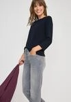 Cecil 3/4-Arm-Shirt mit U-Boot-Ausschnitt
