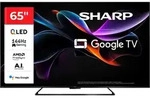 SHARP QLED-Fernseher "4T-C65HRx", Energieeffizienz: E (A-G), schwarz, 65 &Prime;,