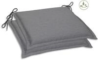 GO-DE Sitzkissen "Dora" 2er Set, 47x5x45 cm, wasserabweisend