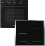 BAUKNECHT Backofen-Set "BBA2S85HU1K" mit 1-fach-Teleskopauszug Hydrolyse Set, 2...