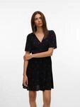 Vero Moda Minikleid "VMALBA SS SHORT DRESS WVN NOOS" Viskose, slim fit