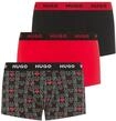 HUGO Underwear Trunk "TRUNK TRIPLET DESIGN" Packung, 3 Stk. mit Logobund