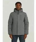 Parka G-STAR "Clean Vodan Padded Hooded Jacke", Herren, Gr. XS, gs grau,