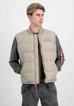 Funktionsweste ALPHA INDUSTRIES "Puffer Vest", Herren, Gr. S, beige (vintage sand),