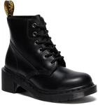 Schn&uuml;rboots DR. MARTENS "Alderstone", Damen, Gr. 36, schwarz, Leder, Basic, Schuhe