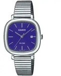 Quarzuhr, lila (edelstahlfarben, blau), CASIO TIMELESS COLLECTION, Armbanduhren,