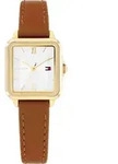 Quarzuhr TOMMY HILFIGER "MIA", braun (cognacfarben, cremefarben), Armbanduhren,