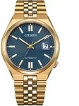 Automatikuhr CITIZEN "TSUYOSA 60h", ros&eacute;goldfarben, blau, Armbanduhren, Damen,
