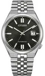 Automatikuhr CITIZEN "TSUYOSA 60h", silberfarben, schwarz, Armbanduhren, Damen,