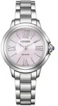 Solaruhr CITIZEN "Citizen L", silberfarben, schwarz, Armbanduhren, Damen, Quarzuhr,