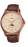 Quarzuhr, braun, CASIO TIMELESS COLLECTION, Armbanduhren, Herren, Quarzuhr,