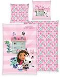 Dreamworks Gabby&rsquo;s Dollhouse Kinderbettw&auml;sche "Gabbys Dollhouse" 2 Stk. mit tollem