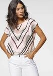 Laura Scott Shirtbluse "im Materialmix mit Satin, verschiedene Muster f&uuml;r jeden