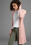 KangaROOS Longstrickjacke mit Kn&ouml;pfen, po-bedeckende L&auml;nge, figurbetonte...