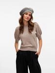 Rundhalspullover VERO MODA "VMDOFFY 2/4 O-NECK PULLOVER GA NOOS", Damen, Gr. XS, grau