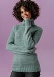 Rollkragenpullover ANISTON CASUAL, Damen, Gr. 34, gr&uuml;n (jade, meliert), Grobstrick,