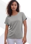 T-Shirt COPENHAGEN STUDIOS "mit dezentem Logoprint hinten", Damen, Gr. XS (34), blau