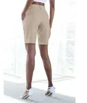 Shorts LASCANA, Damen, Gr. 42, N-Gr, beige (sand), Sweatware, Obermaterial: 70%
