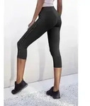 Caprileggings LASCANA ACTIVE, Damen, Gr. XS (32/34), N-Gr, schwarz, Jersey,
