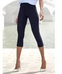 Caprihose H.I.S, Damen, Gr. 36/38, N-Gr, blau (marine), Obermaterial: 70%...