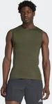 adidas Performance Tanktop "TECHFIT COMPRESSION TRAINING SLEEVELESS" mit