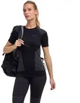 T-Shirt FALKE "Backpack-Ready Wool-Tech Light", Damen, Gr. XS, schwarz (schwarz
