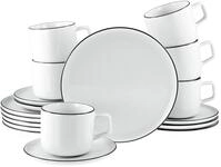 Kaffeeservice CREATABLE "Chef Collection Black Line, Kaffee-Service 18-tlg",...