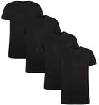 T-Shirt BAMBOO BASICS "T-Shirt RUBEN 4er Pack", Herren, Gr. S, schwarz,...