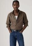 Levis Langarmhemd "AUTHENTIC BUTTON DOWN" mit Ton-in-Ton Logostickerei auf der Brust