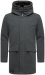 Kurzmantel STONE HARBOUR "Fenroos XX", Herren, Gr. S (48), grau (anthrazit),