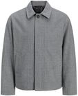 Outdoorjacke JACK & JONES "JJEHARRIS SHORT COAT SN", Herren, Gr. L, grau (light grau