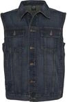 Jerseyweste URBAN CLASSICS "Urban Classics Herren Denim Vest", Herren, Gr. 3XL,