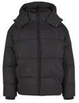 Winterjacke URBAN CLASSICS "Urban Classics Puffer Jacket With Flap Hood", Herren, Gr.