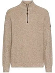 Troyer CAMEL ACTIVE, Herren, Gr. M, beige (oatmeal), Strick, Obermaterial: 70%