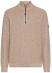 Troyer CAMEL ACTIVE, Herren, Gr. M, beige (oatmeal), Strick, Obermaterial: 70%
