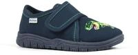 Richter Hausschuh "MAILO" Klettschuh, Kindergarten Schuh mit Dino-Stickerei