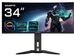 GIGABYTE Curved-OLED-Monitor "MO34WQC2", Energieeffizienz: G (A-G), schwarz,...