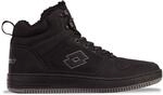 Sneaker LOTTO, Herren, Gr. 41, w&auml;rmend, schwarz, Synthetik, Textil, mehrfarbig,