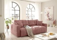 ED EXCITING DESIGN Schlafsofa "Bullet" mit Bettkasten & 2 Zierkissen