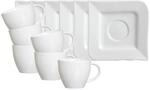 Ritzenhoff & Breker Tasse "Kaffeetassen mit Untertassen Melodie 190 ml 6er Set wei&szlig;"