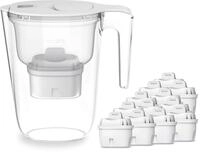 Philips Kalk- und Wasserfilter "Philips Wasserfilter-Kanne 2,6L wei&szlig; inkl. 12