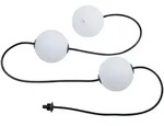 PAULMANN LED-Lichterkette "Naima IP67 3000K 1,71m 3x60lm Schwarz", schwarz, Flammen 3