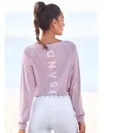 Longsleeve ELBSAND "Tira", Damen, Gr. S (36), lila (lila meliert), Jersey,