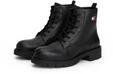 Tommy Jeans Schn&uuml;rboots "TJW LACE UP LEATHER BOOT", Blockabsatz, Schn&uuml;rstiefelette