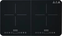 Severin Doppel-Induktionskochplatte "DK 1027" 2 matte Glaskeramik-Kochfelder,