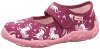 Superfit Hausschuh "BONNY, WMS: mittel" Kindergartenschuh mit Einhorn-Motiv,