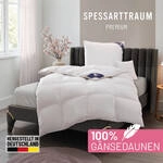 SPESSARTTRAUM G&auml;nsedaunenbettdecke "Premium****, hergestellt in Deutschland,