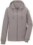 Sweatjacke "GS 26 WMN SWT JCKT GOTS", Damen, Gr. 38, grau (stein), Obermaterial: 100%